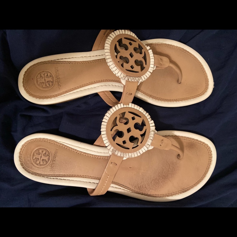 Tory Burch Miller Fringe Sandals